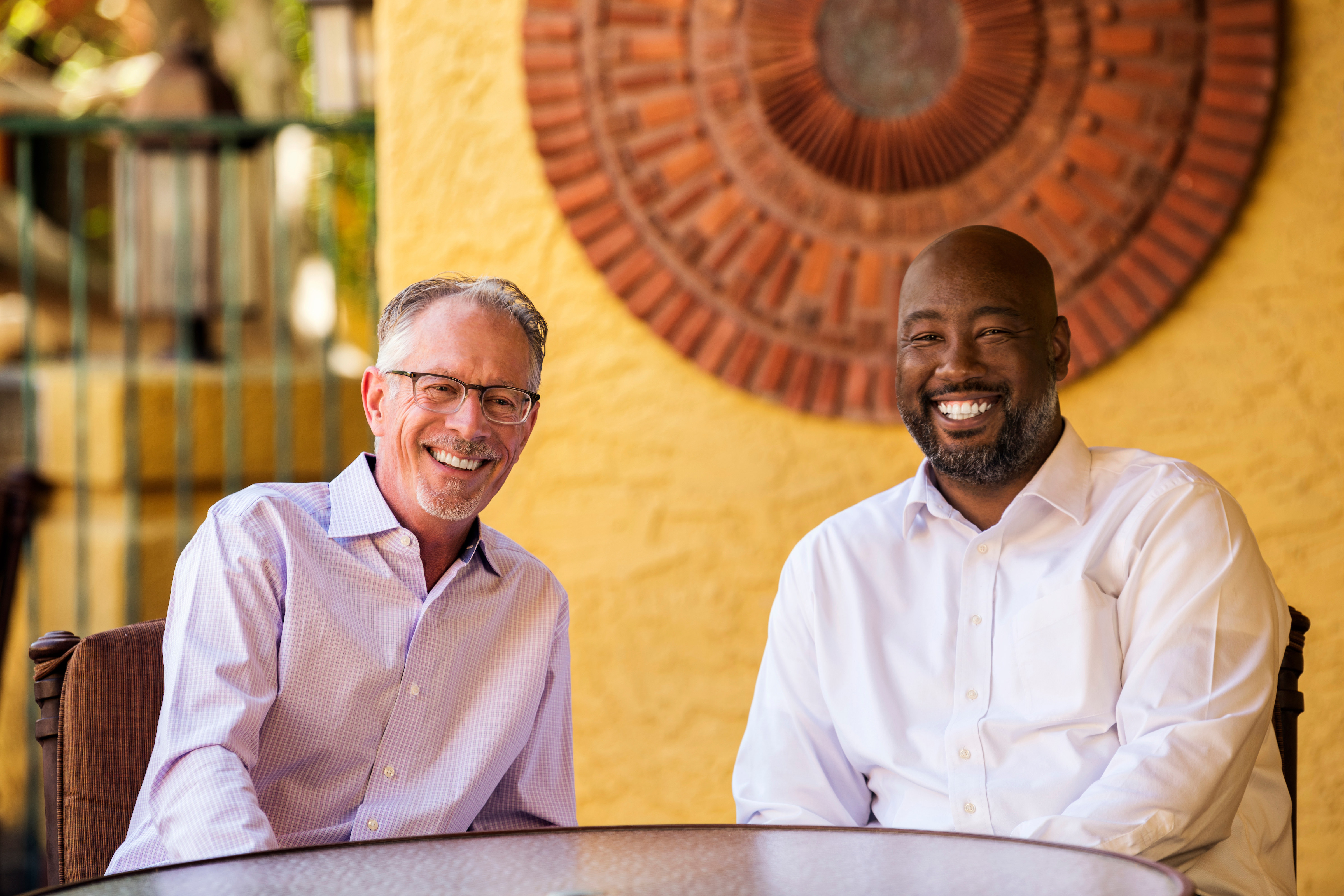 Executive Director of ASU's Master of Real Estate Development program and Fred E. Taylor Professor of Real Estate Mark Stapp and Murphy Cheatham (MRED '07)