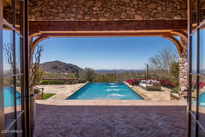 backyard of a house with pool