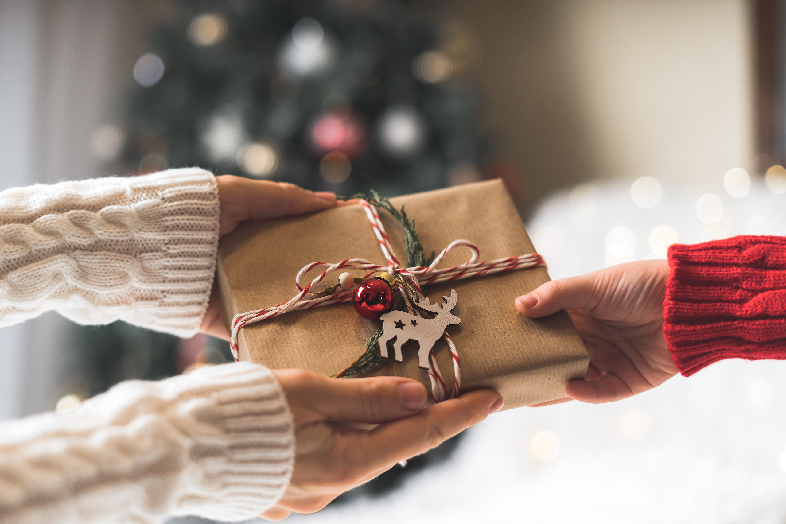Christmas tree and gift exchange