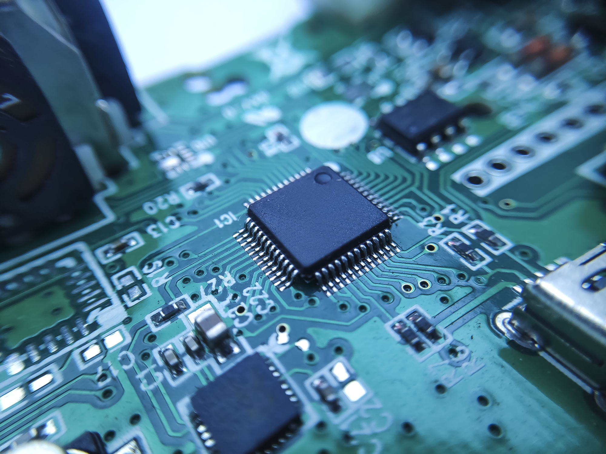 Semiconductor on a motherboard.