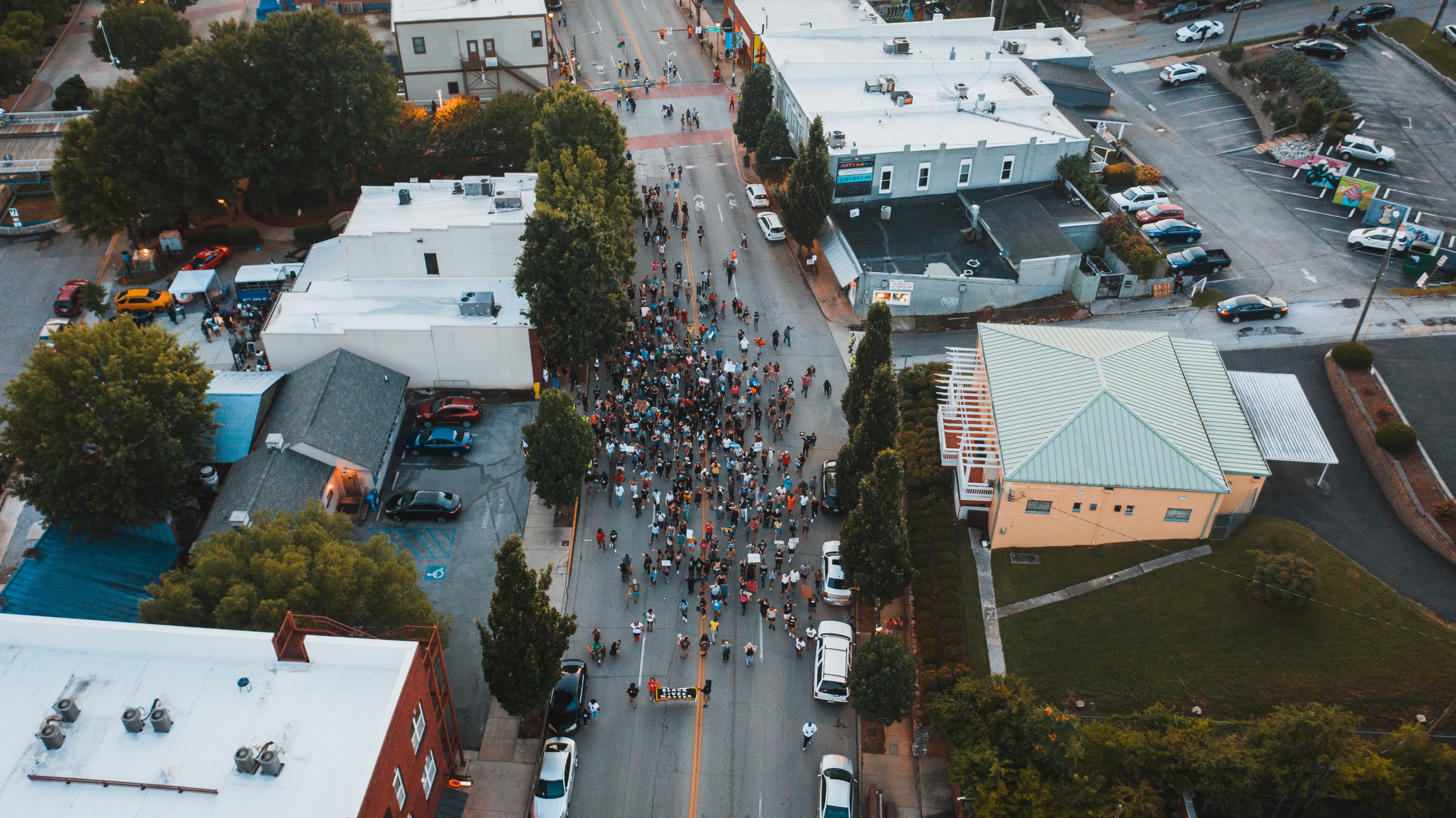 People on strike.