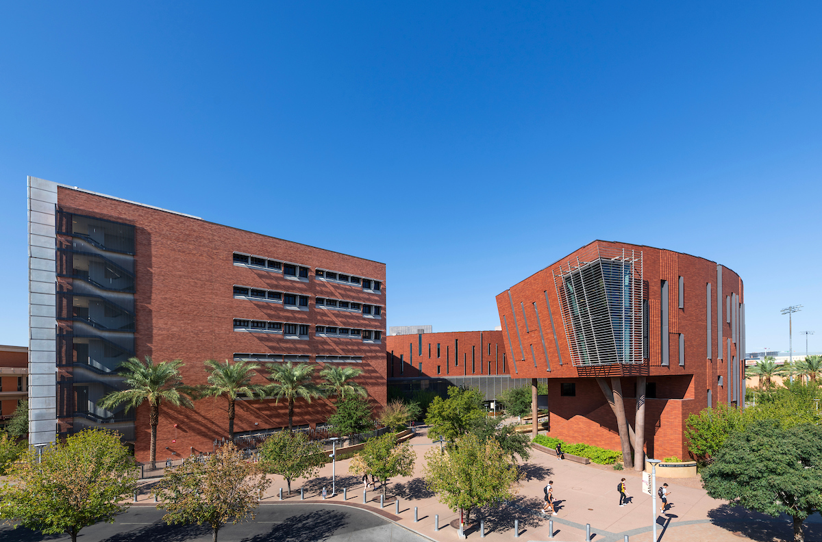 Business buildings at ASU's Tempe campus