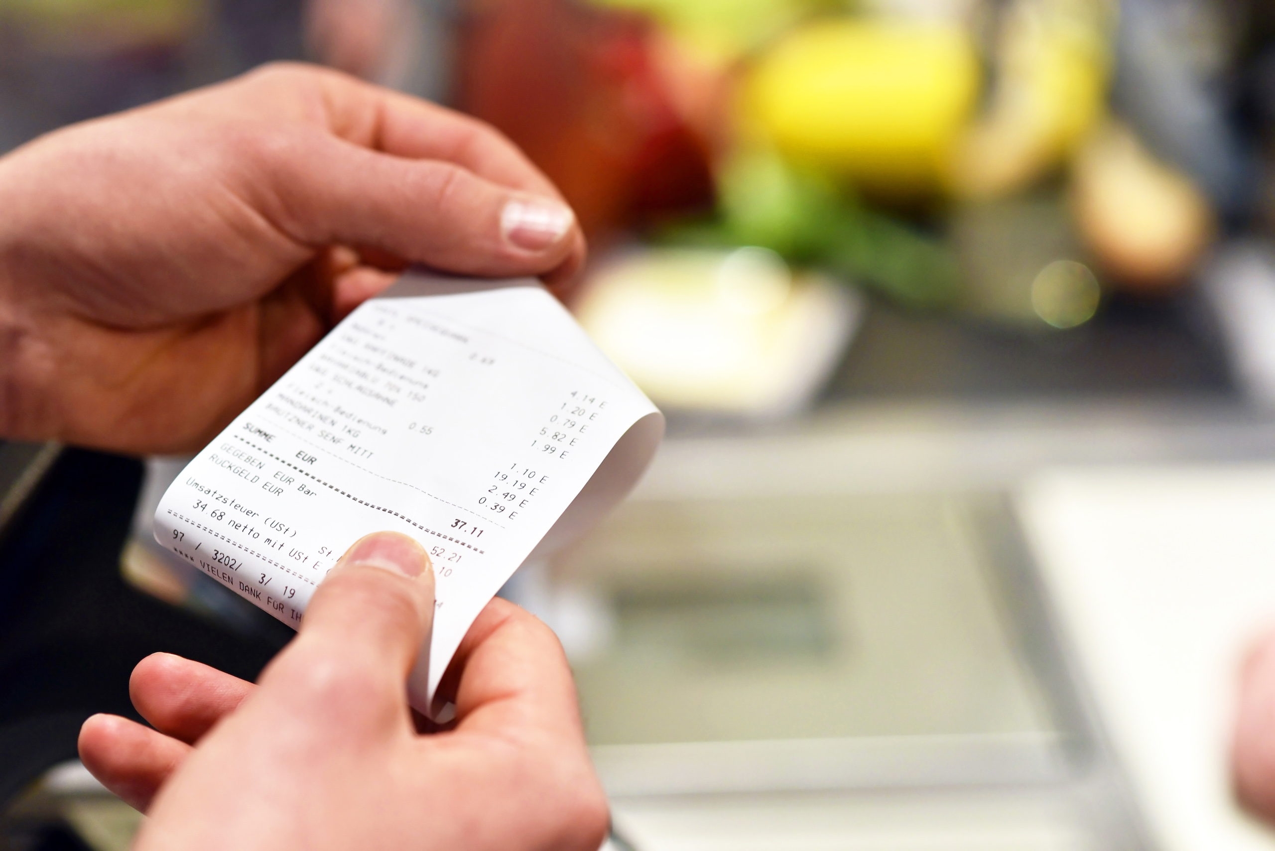 grocery receipt