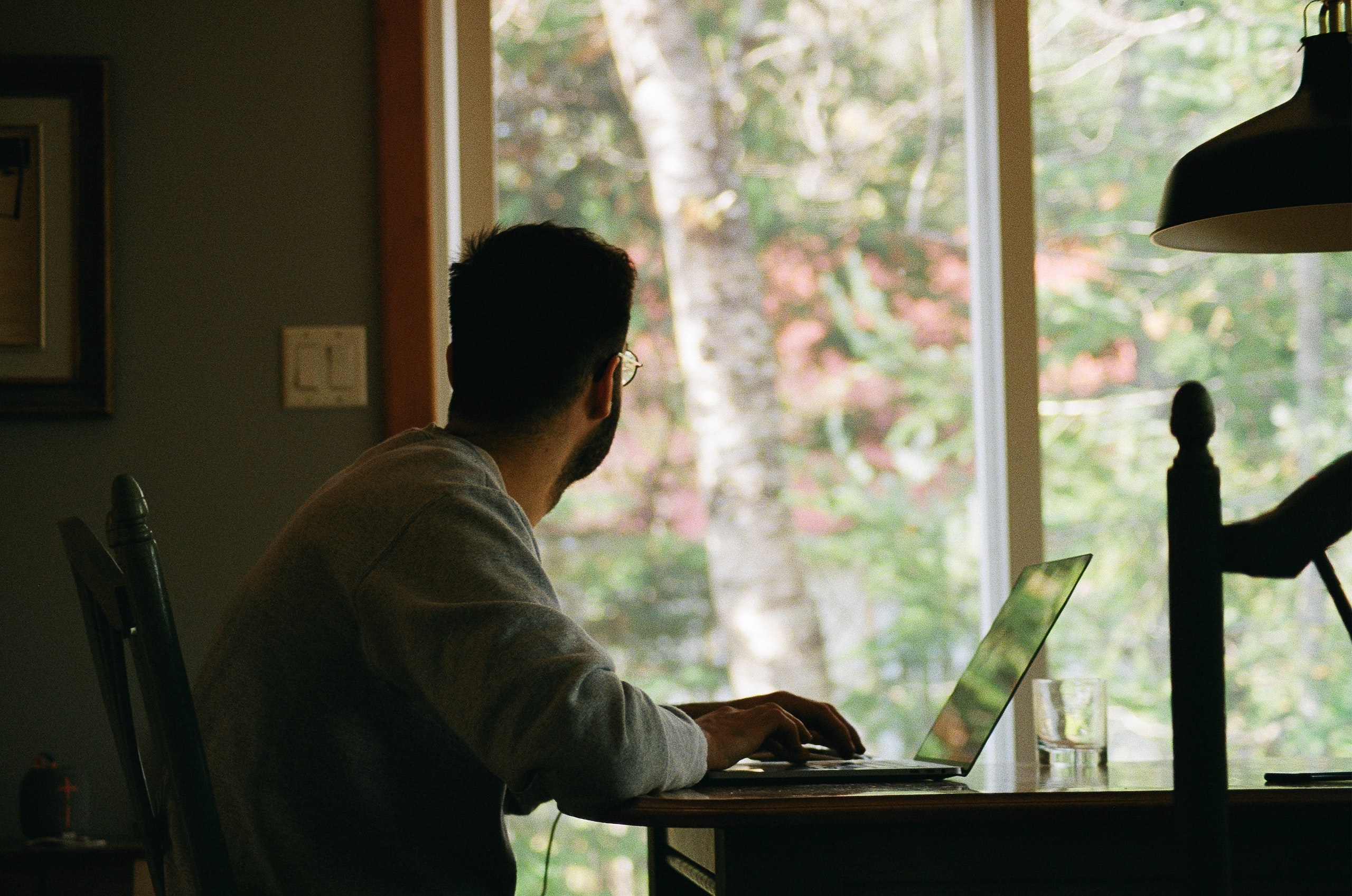 Man working from home