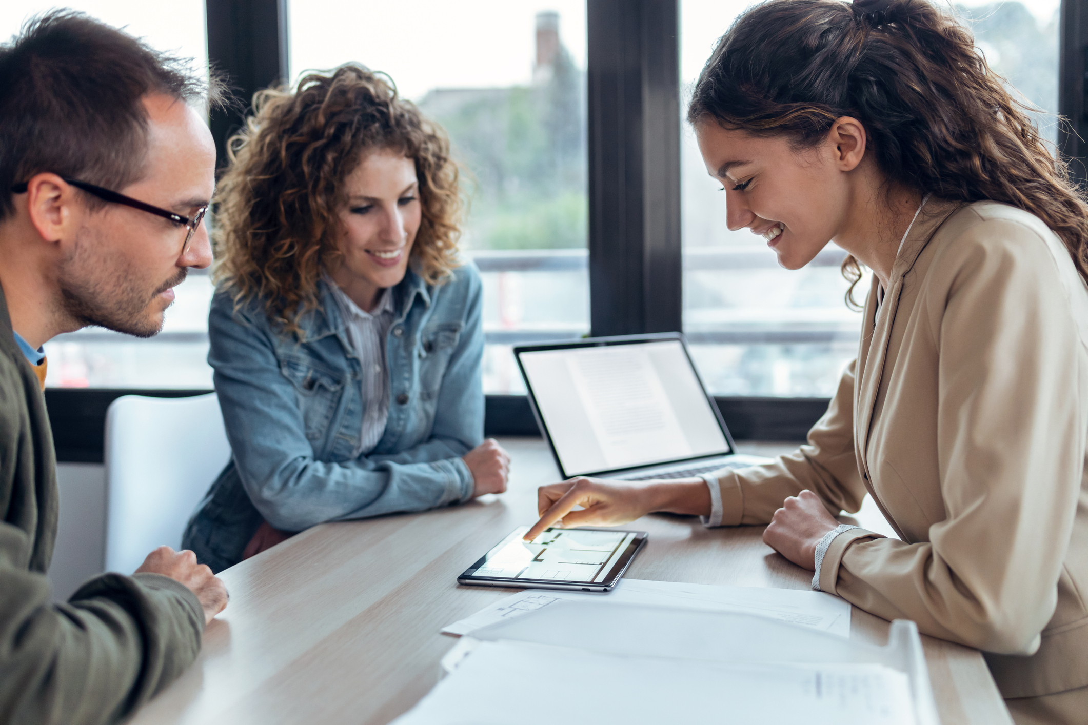 Loan applicants in office