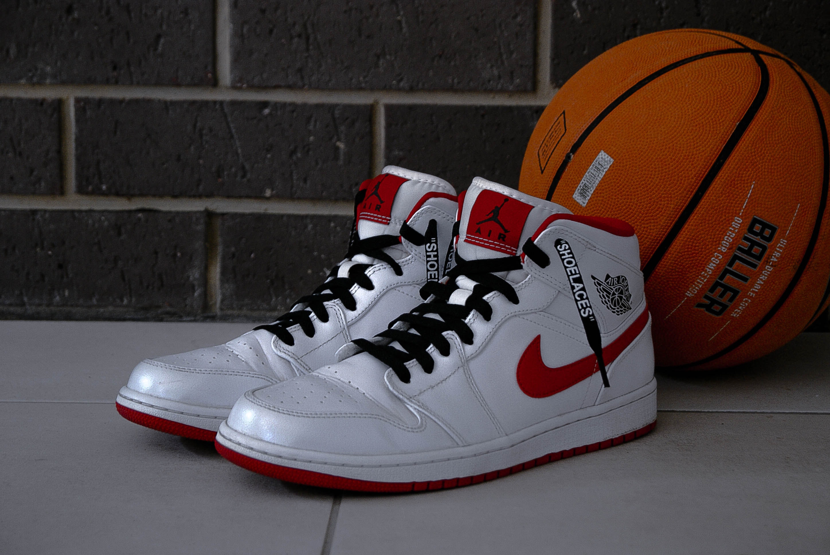 Shoes and basketball