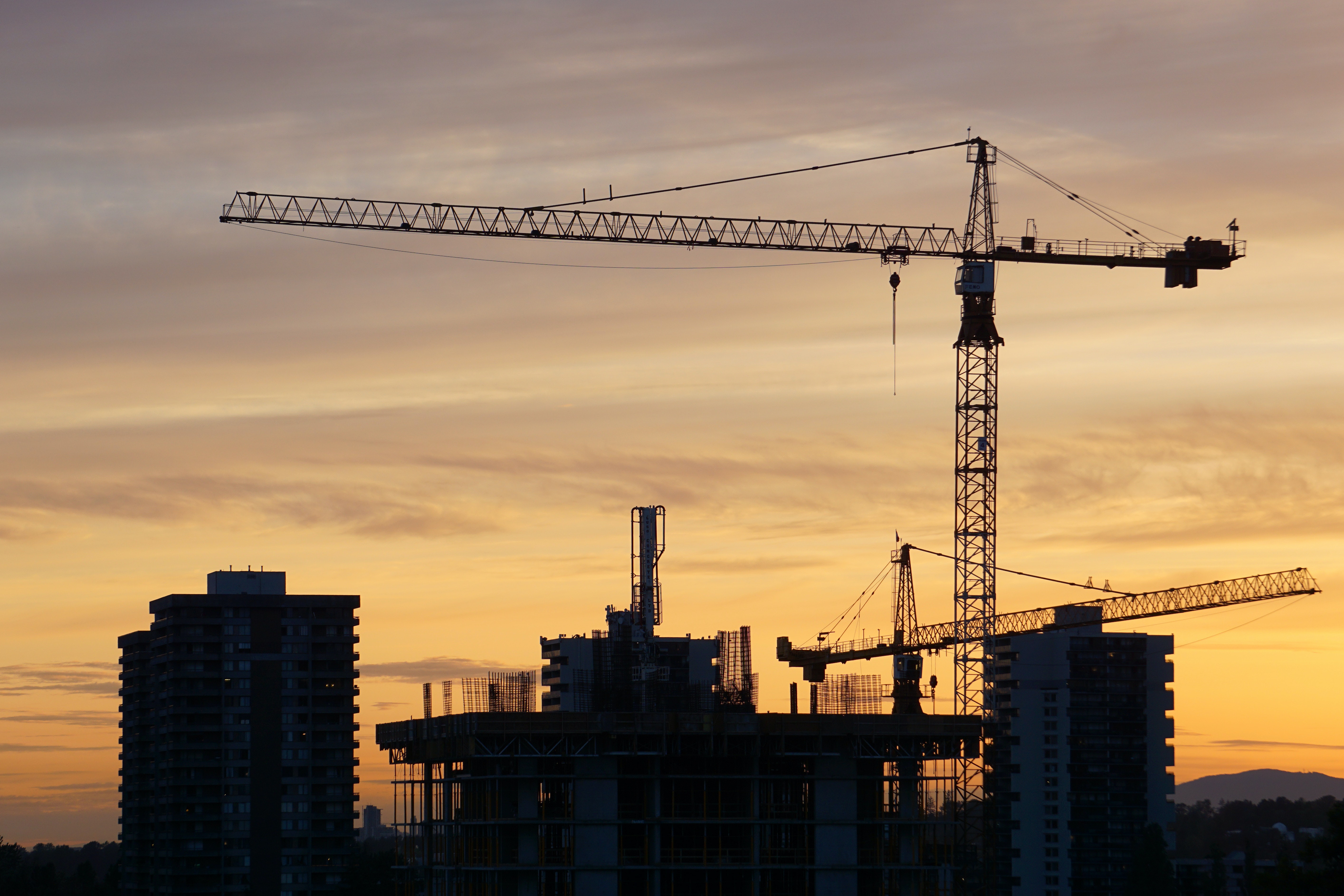 Construction crane.