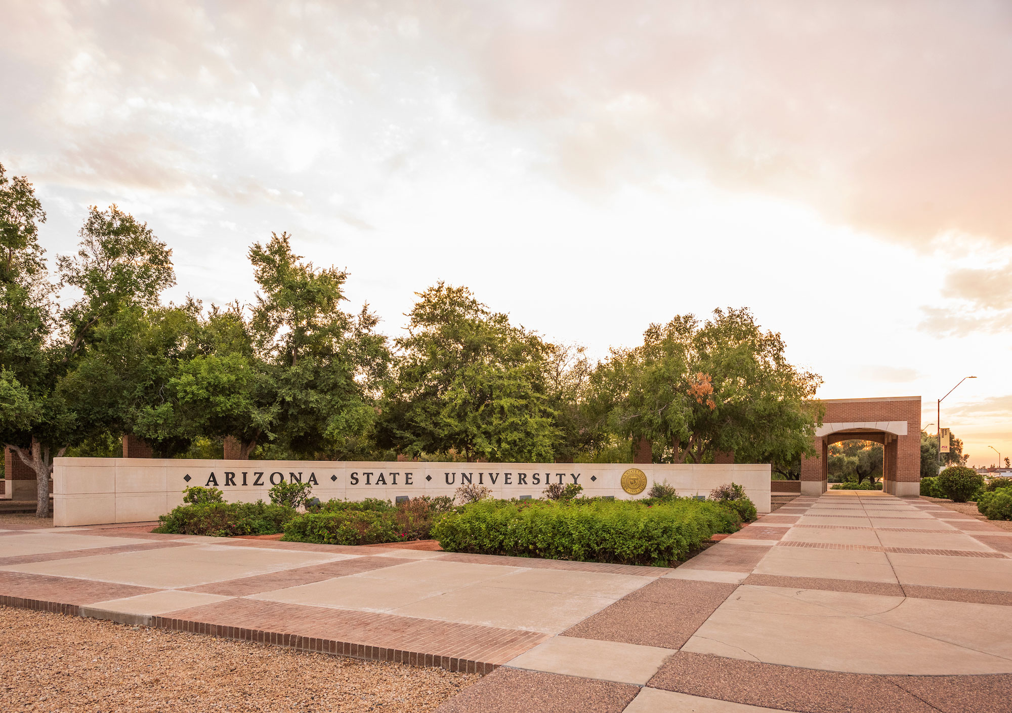 ASU sign on the West campus