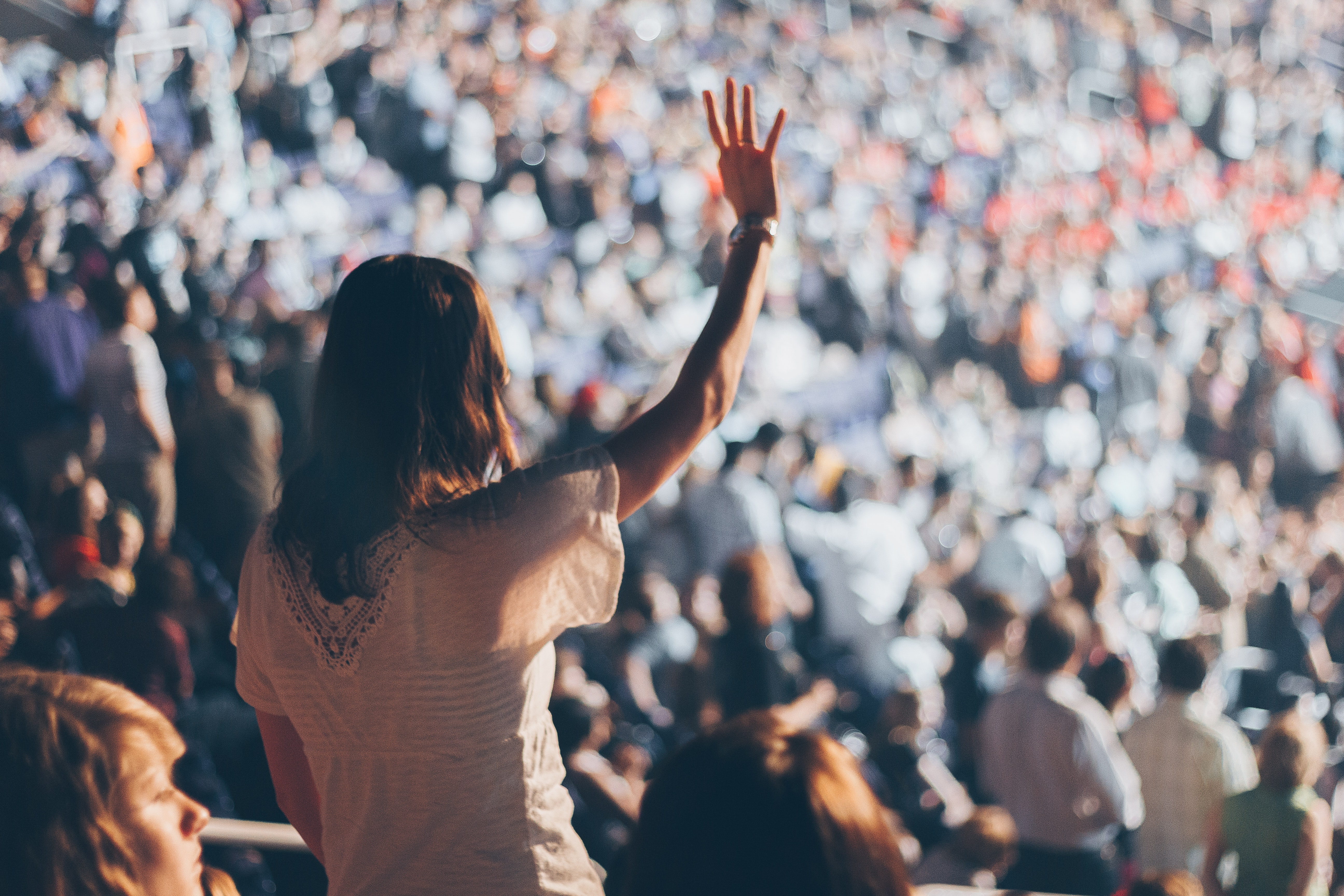 Woman at concert