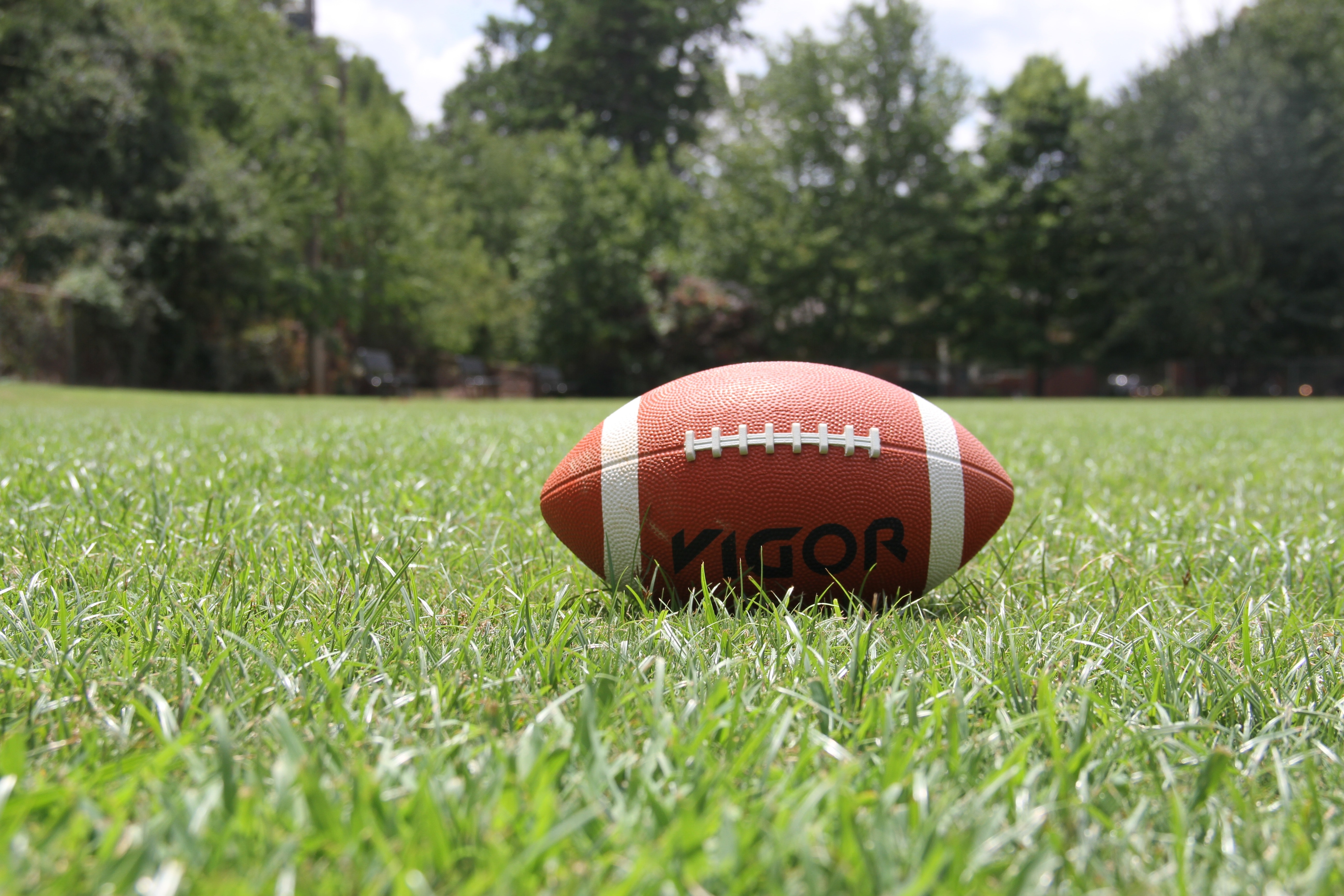 Football on a field.