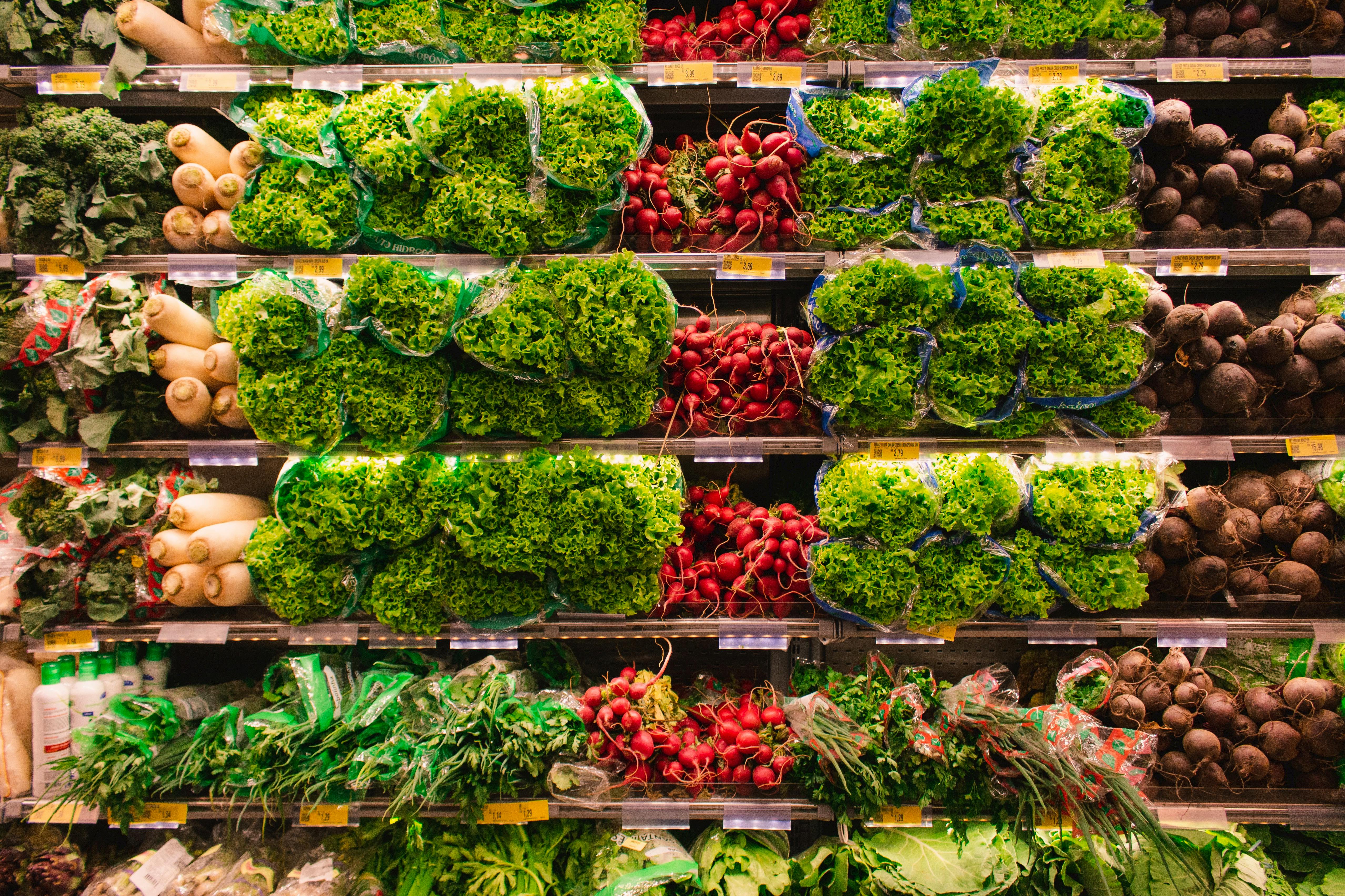 Grocery store produce.