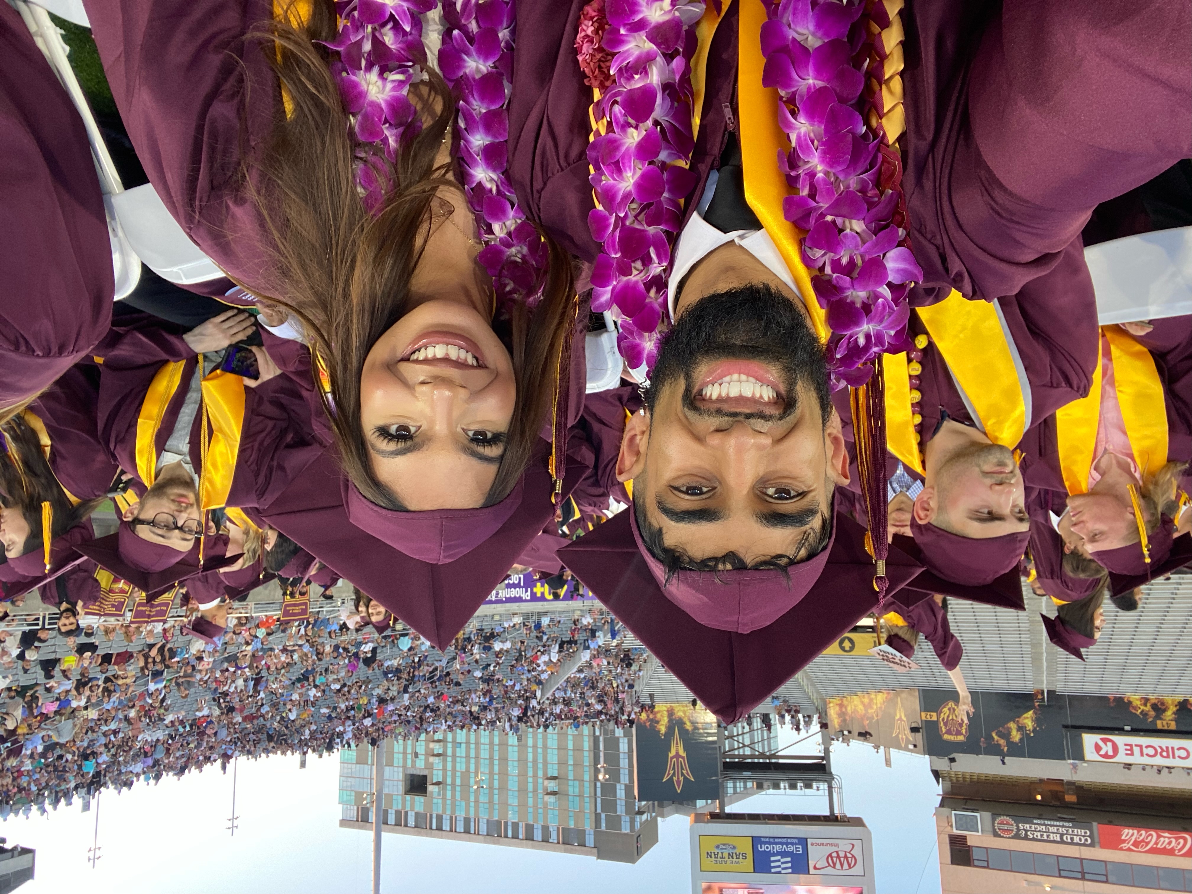 Javanni and Andrea at graduation.