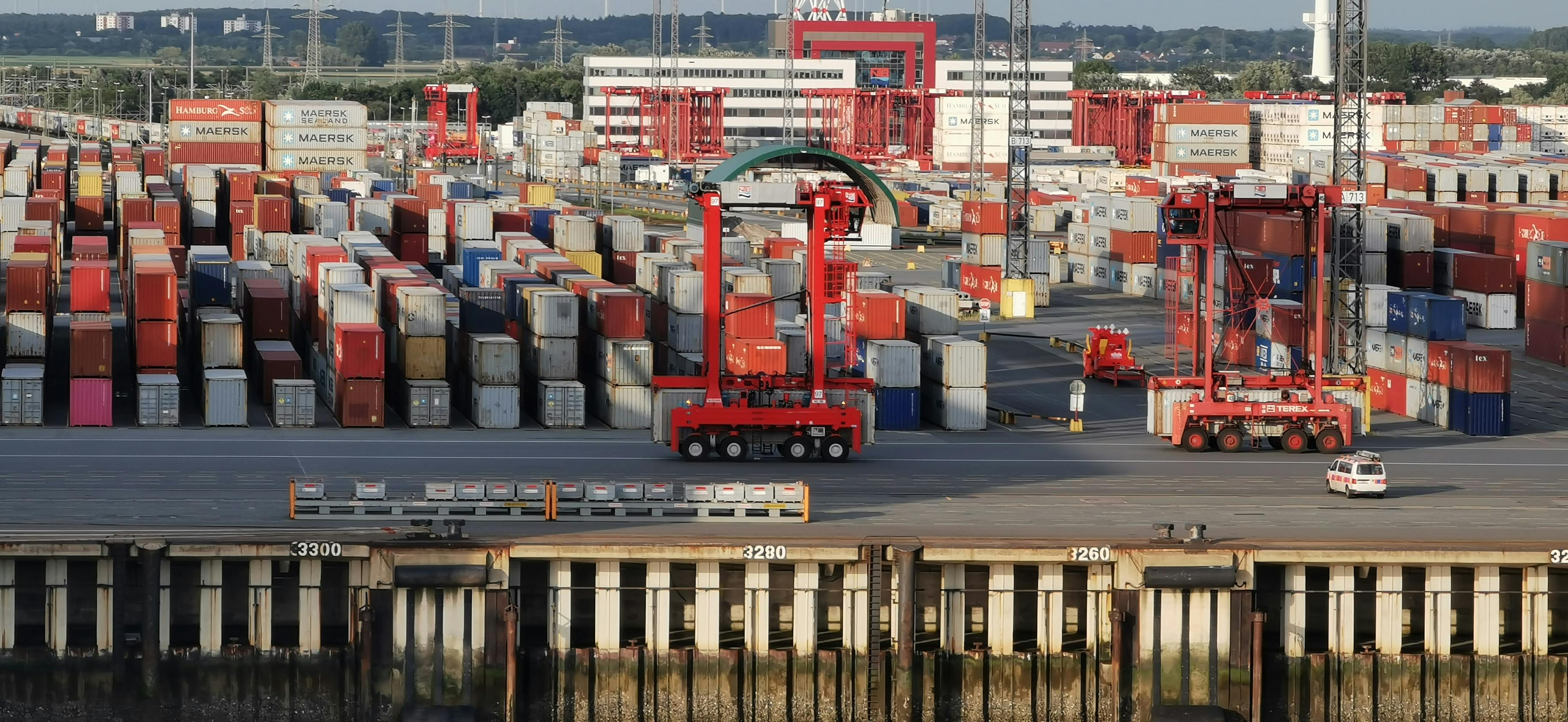 Cargo containers.