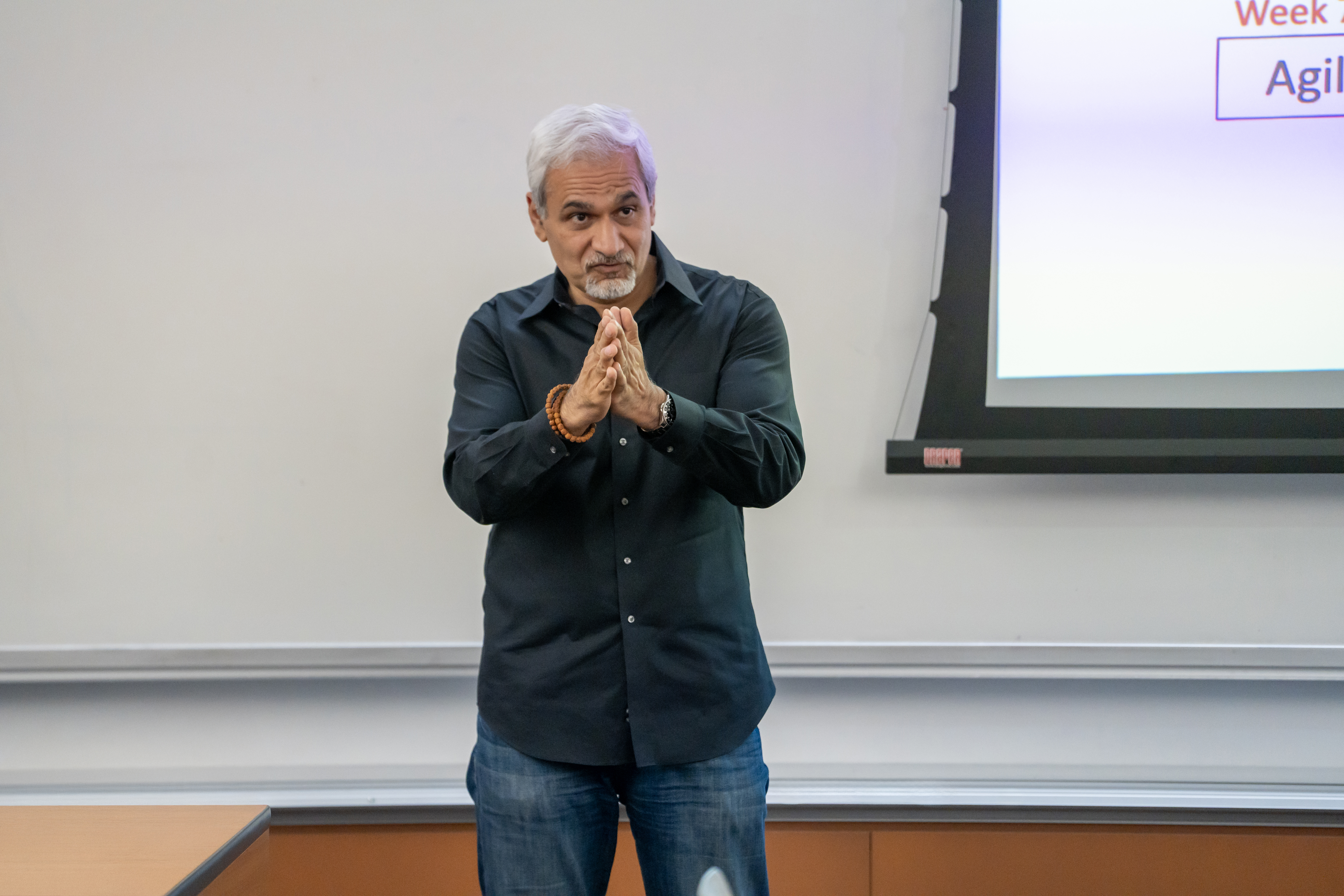 Hitendra Chaturvedi at the 2024-2025 John W. Teets Outstanding Graduate Teaching Award
